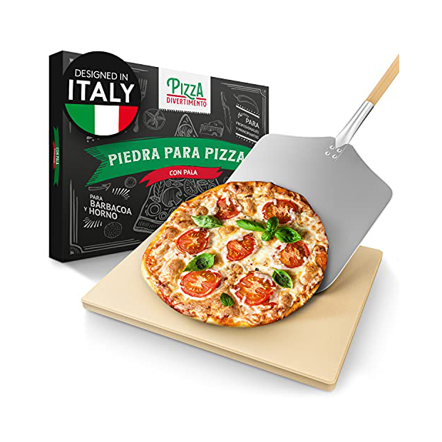 Pizza Divertimento Piedra para pizza y pala para pizza 